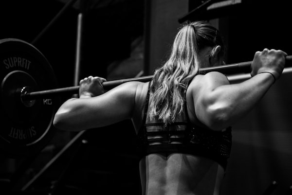 Athlete deadlifting with chalk